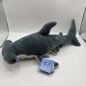 Wild Republic Cuddlekins Plushie 18" Hammerhead Shark NWT Tennessee Toy Stuff